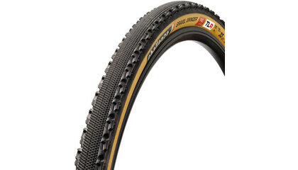 Challenge Gravel Grinder Pro Tire - 700 x 33, Tubeless, Folding, Black/Tan, Handmade