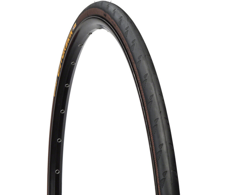 Continental Gatorskin Tire - 700 x 25, Clincher, Wire, Black, PolyX Breaker
