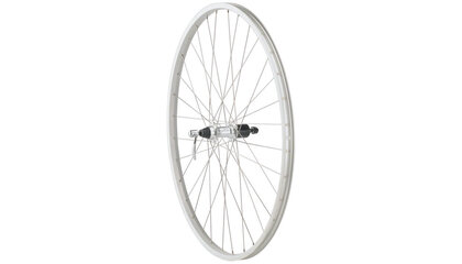 Quality Silver 700c Rear QR x 135mm, Rim Brake, HG 10, Silver, Clincher