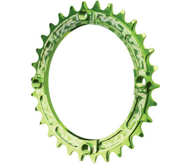RaceFace Narrow Wide Chainring: 104mm BCD, 30t, Green