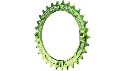 RaceFace Narrow Wide Chainring: 104mm BCD, 30t, Green