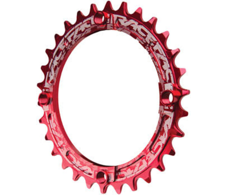 RaceFace Narrow Wide Chainring: 104mm BCD, 30t, Red