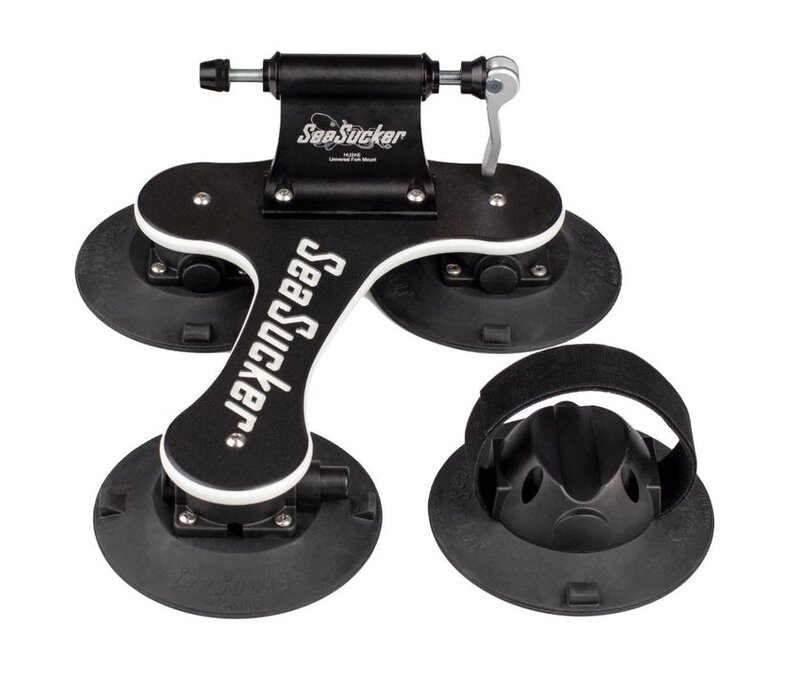 SeaSucker Talon 1-Bike Roof Rack - HUSKE QR Fork Mount and Rear Wheel Holder, Black