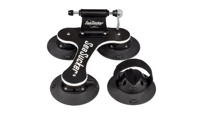 SeaSucker Talon 1-Bike Roof Rack - HUSKE QR Fork Mount and Rear Wheel Holder, Black