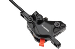 Shimano Deore BL-M4100/BR-MT410 Disc Brake and Lever - Rear, Hydraulic, Resin Pads, Gray