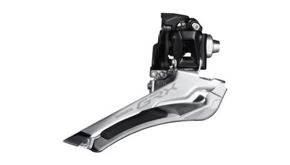 Shimano FD-RX400 GRX Double Front Derailleur - 10 Speed, Braze-On, Black