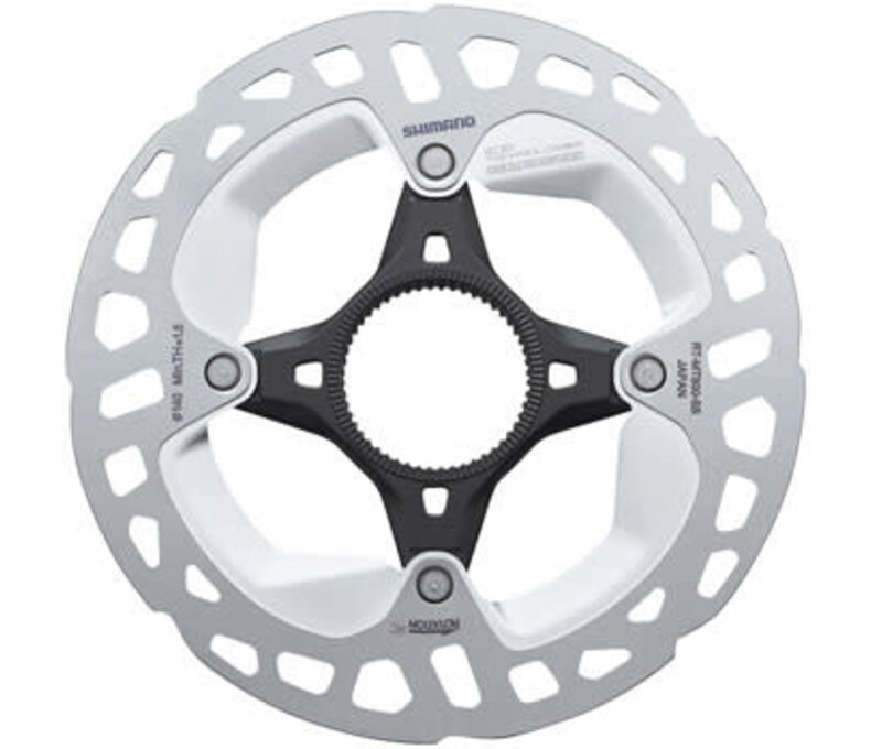 Shimano RT-MT800-SS Disc Rotor - 140mm, Center-Lock, Silver/Black