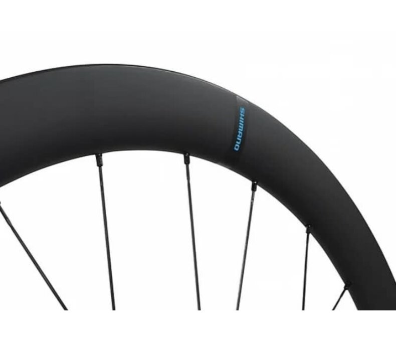 Shimano WH-RS710 C46-TL Disc Brake Wheelset - F:24H/R:24H, 11/12-S, OLD:100/142MM, F/R:12MM E-THRU, TUBELESS, W/TUBELESS TAPE, FOR CL DISC