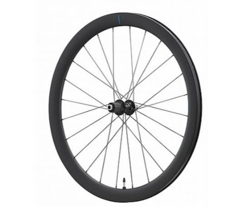 Shimano WH-RS710 C46-TL Disc Brake Wheelset - F:24H/R:24H, 11/12-S, OLD:100/142MM, F/R:12MM E-THRU, TUBELESS, W/TUBELESS TAPE, FOR CL DISC