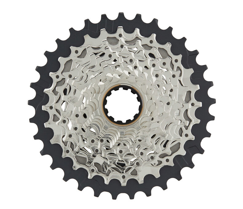 SRAM Force AXS XG-1270 Cassette - 12-Speed, 10-33t, Silver, For XDR Driver Body, D1