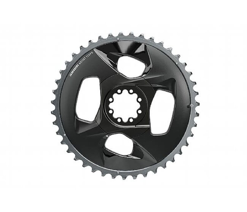 SRAM Force Wide 2x12-Speed Outer Chainring - 43T, 94 BCD, 4-Bolt, Polar Grey, For use with 30t Inner
