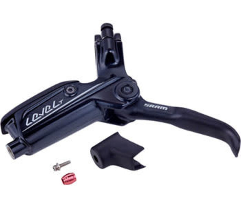 SRAM Level T Replacement Hydraulic Brake Lever Assembly with Barb and Olive(No Hose), Dark Gray