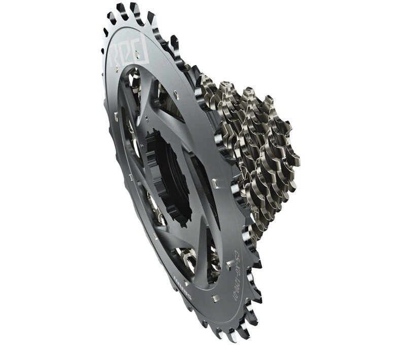SRAM RED AXS XG-1290 Cassette - 12-Speed, Silver, XDR Driver, 10-26