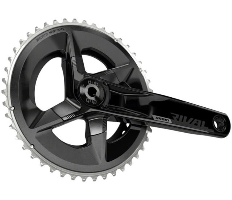 SRAM Rival AXS Crankset - 170mm, 12-Speed, 46/33t, 107 BCD, DUB Spindle Interface, Black, D1