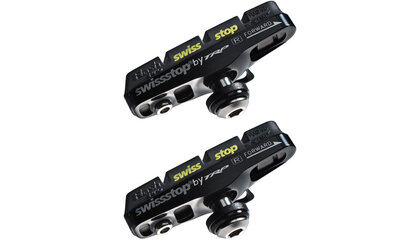 SwissStop Full FlashPro Pair of SRAM/Shimano Rim Brake Shoes and Pads, Black Prince Compound
