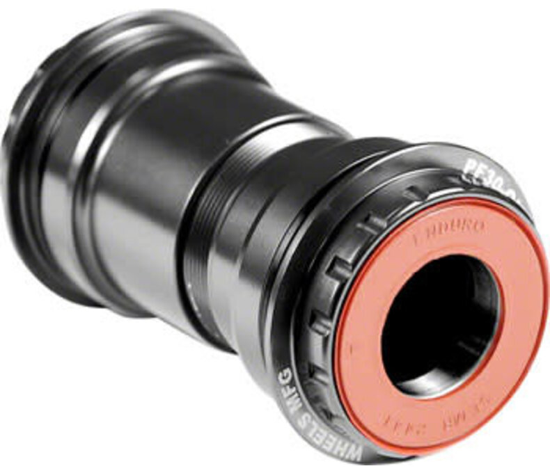 Wheels Manufacturing PressFit 30 to Shimano Bottom Bracket with Angular Contact Bearings Black Cups