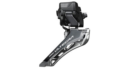 Shimano Ultegra FD-R8150 Di2 Front Derailleur - 2x12-Speed Braze-on Down Swing For 50-54t Max Black/Silver