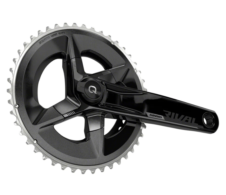 SRAM Rival AXS Crankset with Quarq Power Meter - 172.5mm, 12-Speed, 46/33t Yaw, 107 BCD, DUB Spindle Interface, Black, D1