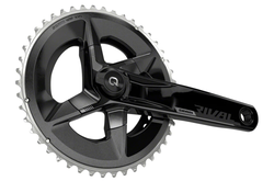 SRAM Rival AXS Crankset with Quarq Power Meter - 172.5mm, 12-Speed, 46/33t Yaw, 107 BCD, DUB Spindle Interface, Black, D1